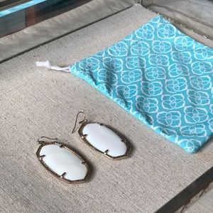 Kendra Scott White Danielle Earrings